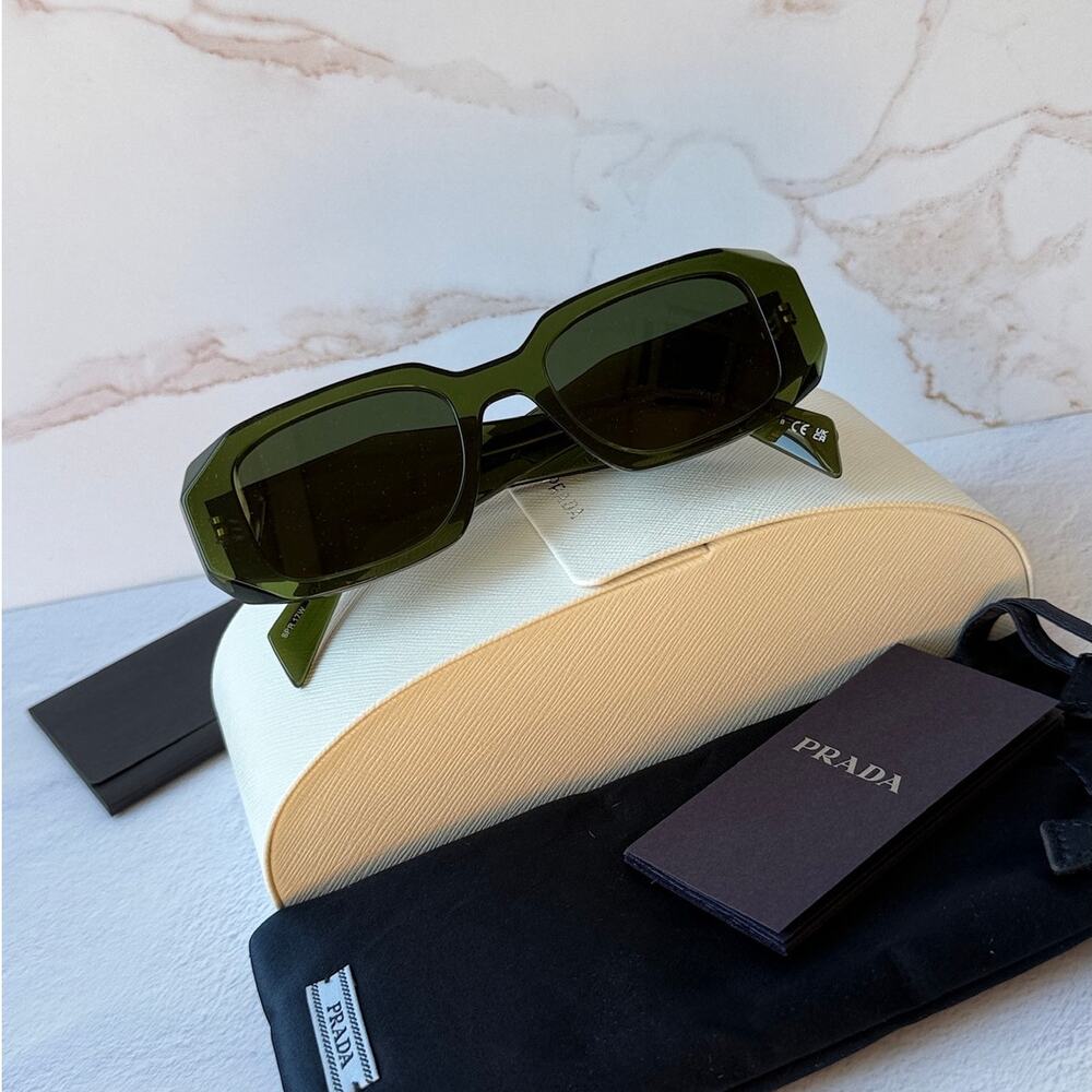 NEW Prada PR17WS Sunglasses in Olive Green